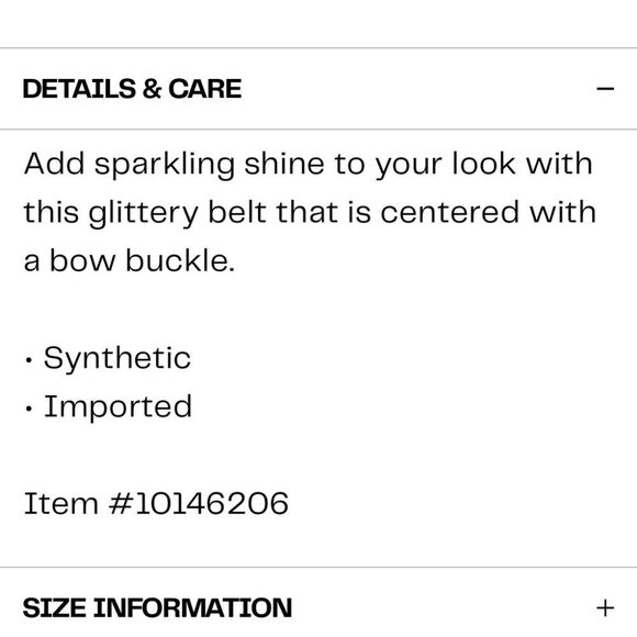 Kate Spade Glitter Bow Belt‎
